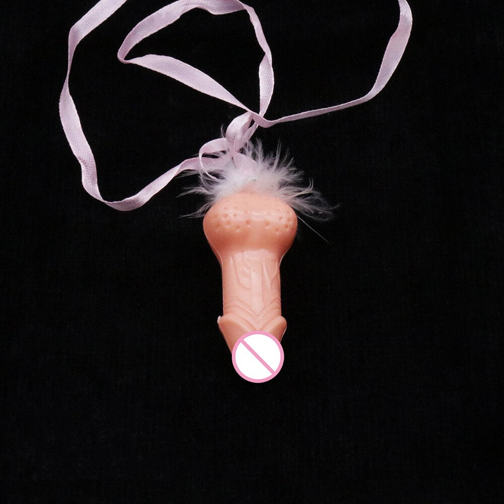 10pcs Funnying Whistle Hen Party Whistling Cock Appeal Penis Nude Modelling With Feather Bird Appeal Penis For Bar Bachelorett