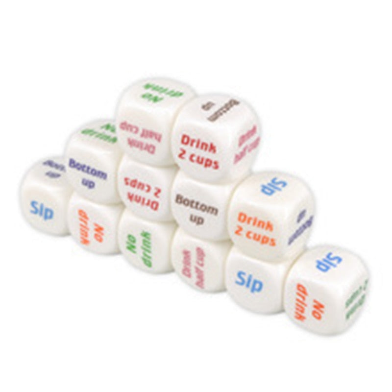 Funny Drinking Decider Game Dice 6 Side Party Favors Adults Bachelor KTV Pub Novelty Gift