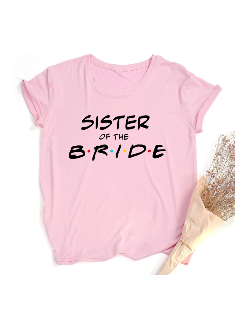 I Do Bride Crew We Will Be There for You Women Bachelorette Party T-shirt Bridal Team Wedding Short Sleeve T Shirts Harajuku Tee